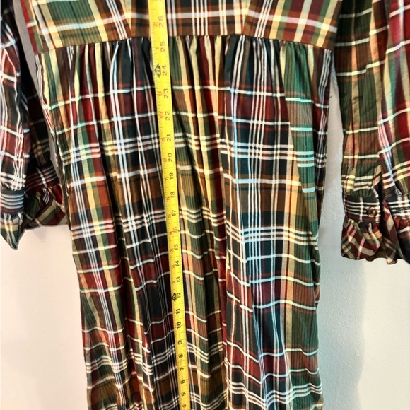 J. Crew Multicolor Plaid Long Sleeve Dress - Picture 6 of 6